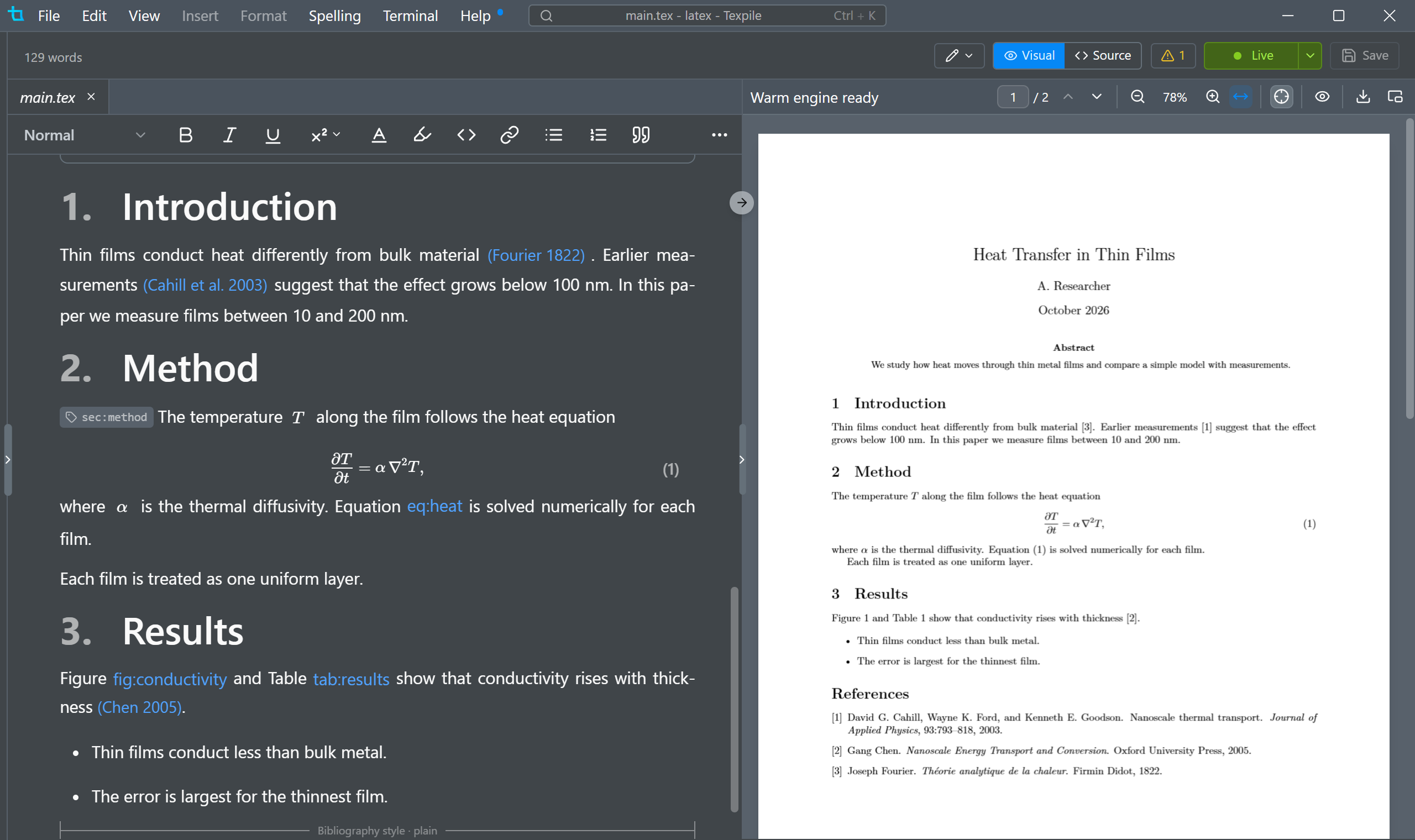 Live preview compiling as you type