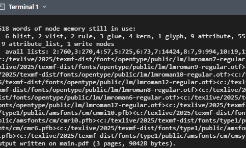 Built-in terminal
